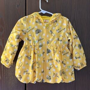 Pepco child’s bright yellow, nylon wind jacket. Size 2T